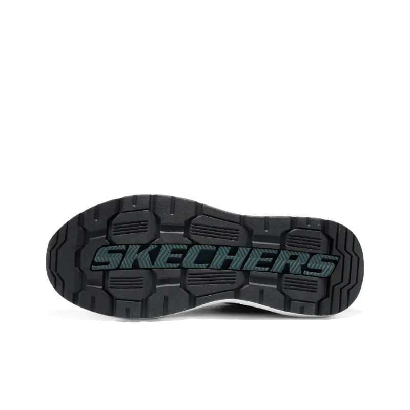 Skechers Global Jogger Wear Resistant Low Top Casual Shoes Men's Black Gray Color-5