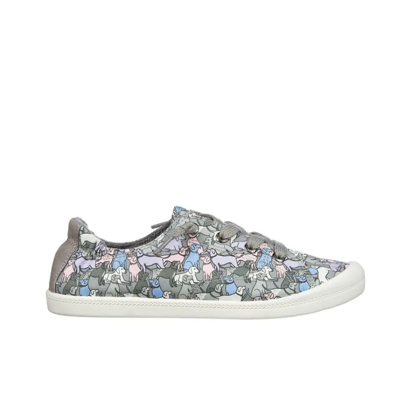 Skechers BEACH BINGO -Under Slip-Resistant Low-Top Skateboard Shoes Women's Gray-1