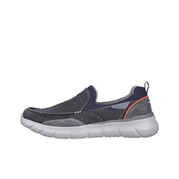 Skechers Del Retto Tucano Cushioned Slip Resistant Abrasion Resistant Breathable Low Top Casual Shoes Men's Marine Blue