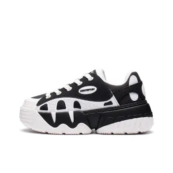 LiNing CF Tracing Whale Low Top Sports Casual Shoes Women's Black White