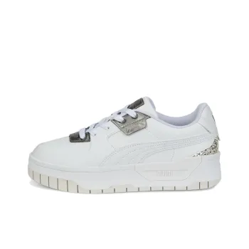 PUMA Cali Dream Star Quality Anti Slip Wear Resistant Low Top Skateboard Shoes Women's White