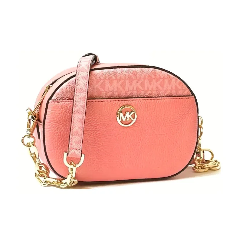 MICHAEL KORS PVC With Cow Leather Crossbody Bag, Shoulder Bag Women's Rose Pink-3