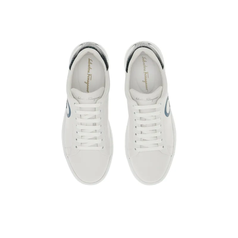 FERRAGAMO Gancini-print Low-top Sneakers-3