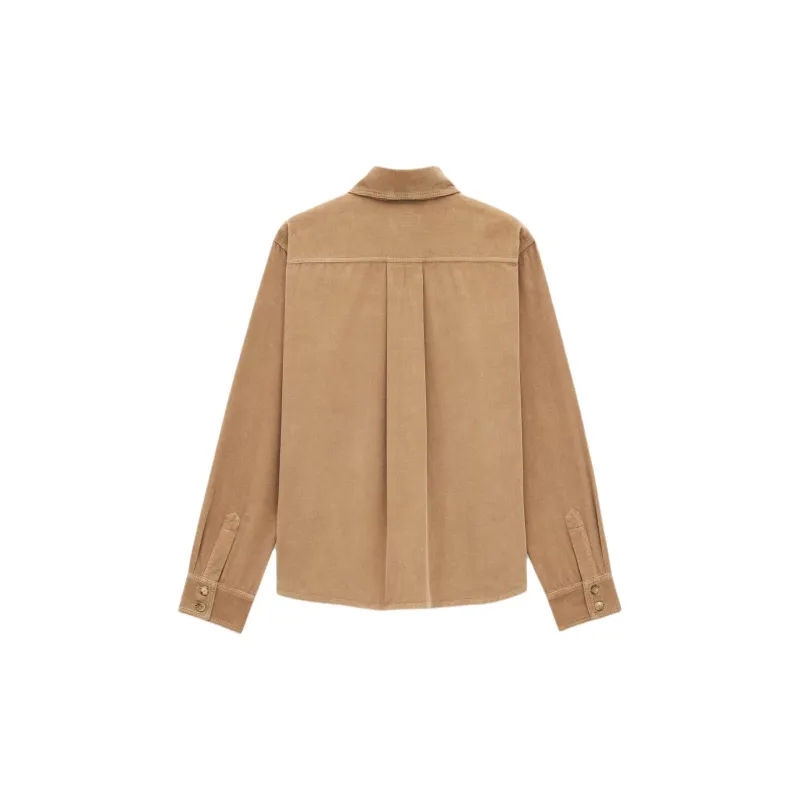 SAINT LAURENT Corduroy Overshirt-1