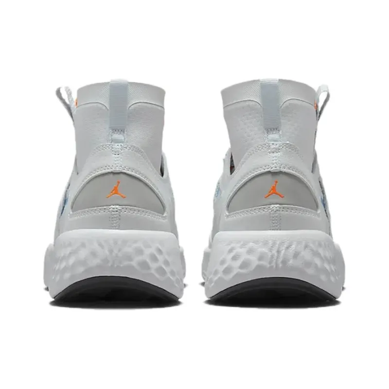 Jordan Delta 3 Mid Pure Platinum Chambray Total Orange-4
