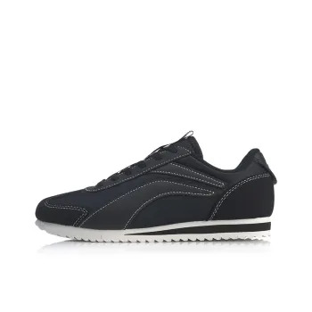 LiNing 3KM Breathable, Lightweight, Slip Resistant Low Top Casual Shoes Women's Black