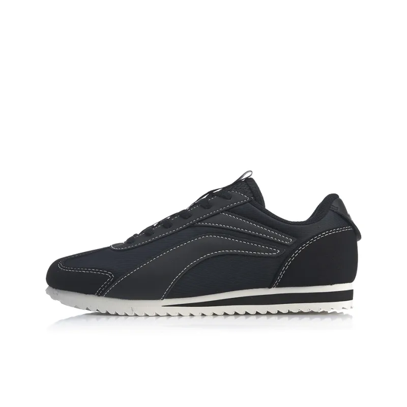 LiNing 3KM Breathable, Lightweight, Slip Resistant Low Top Casual Shoes Women's Black-0