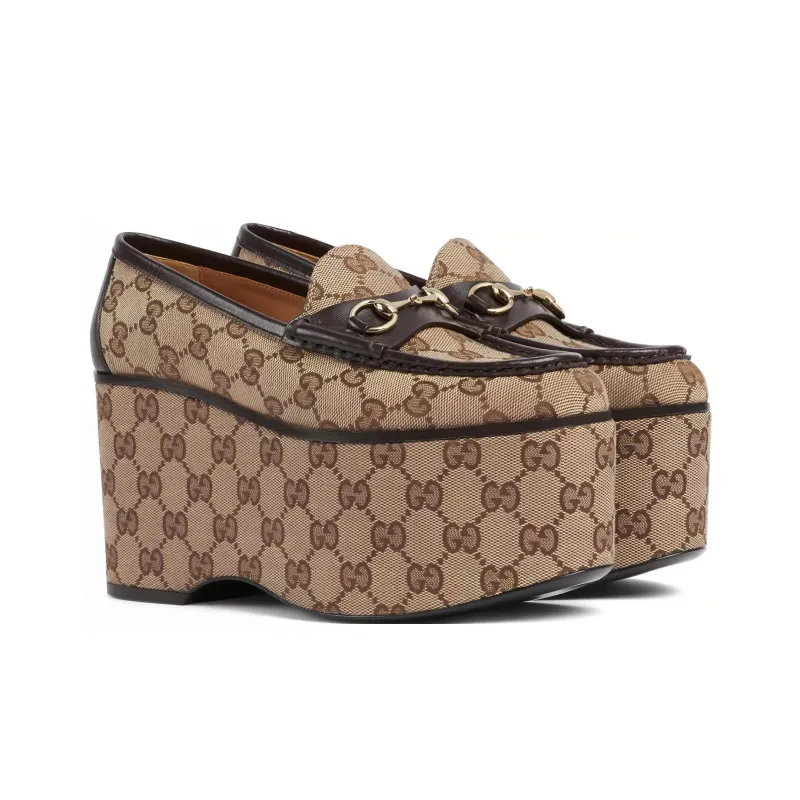 GUCCI Horsebit 24 Spring Summer Collection Loafers 9cm Women's Brown-1