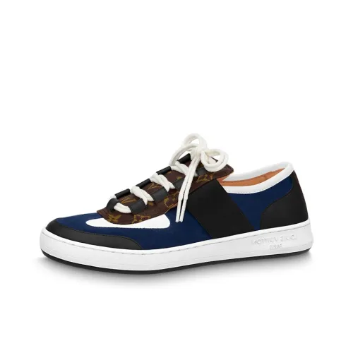 LOUIS VUITTON Lous Sneakers 'Blue Black With Brown Monogram' Women's