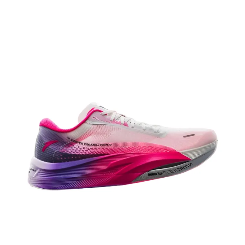 Anta C202 5.0 GT PRO Cushioning Slip Resistant And Abrasion Resistant Low Top Running Shoes Women's White Red Purple-1