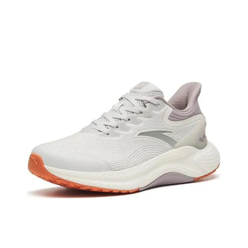 Anta Gen 3.0 Lite Anti Slip And Wear Resistant Rebound Low Top Running Shoes Women's Sand Grain Gray-2