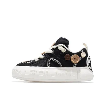 Palladium Durable Breathable Low Top Skateboard Shoes Unisex Black