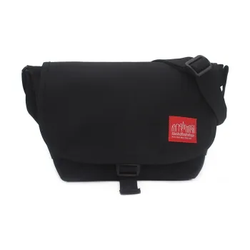 Manhattan Portage Polyamide Messenger Bag, Shoulder Bag, Crossbody Bag Medium Size Unisex Black