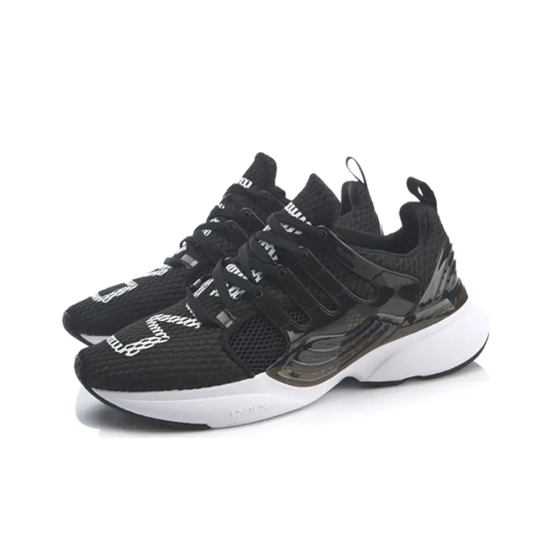 LiNing Crazy Run X Cushioning Rebound Low Top Running Shoes Women's Standard Black-2