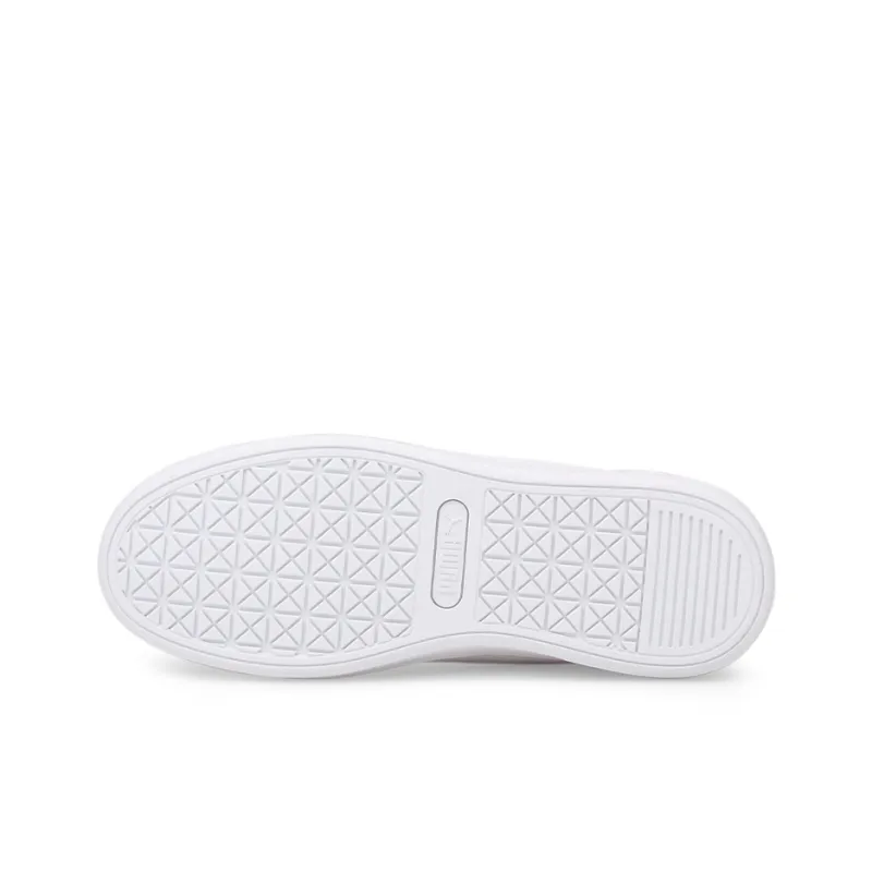 PUMA Vikky V3 Leather Anti Slip Wear Resistant Low Top Skateboard Shoes Women's White-4