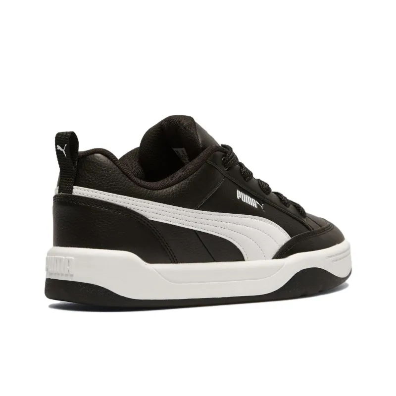 PUMA Park Lifestyle Anti Slip Wear Resistant Low Top Skateboard Shoes Men's Black White-3