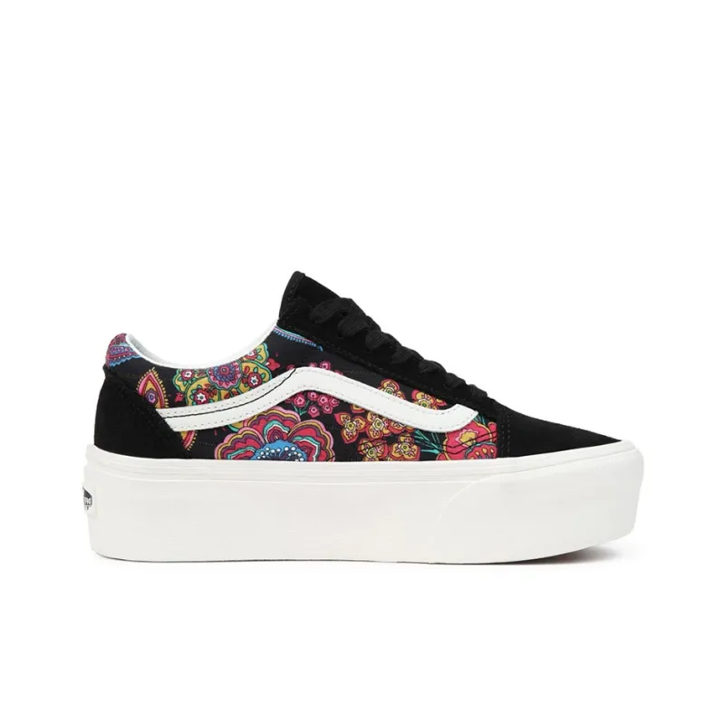 Vans Old Skool Stackform 'Black Pink Blue'-1
