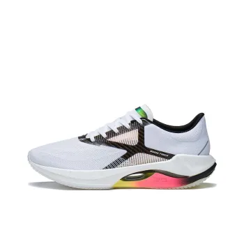 LiNing Super Light 20 Abrasion Resistant Breathable Low Top Running Shoes Men's White Black