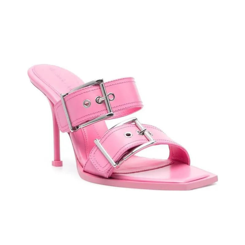 Alexander McQueen Buckle Detailed Heeled Sandals Women's-1