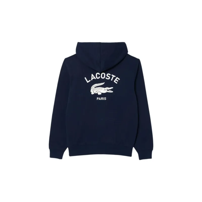 LACOSTE Print Hoodie Sweatshirt-1