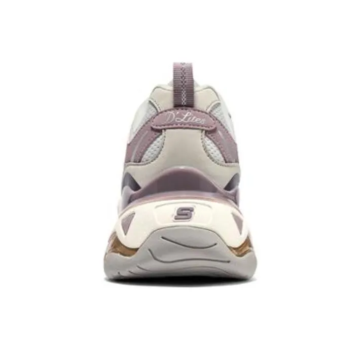 Skechers DLites 3.0 Air Sneakers 'Grey Purple Beige' Women's-3