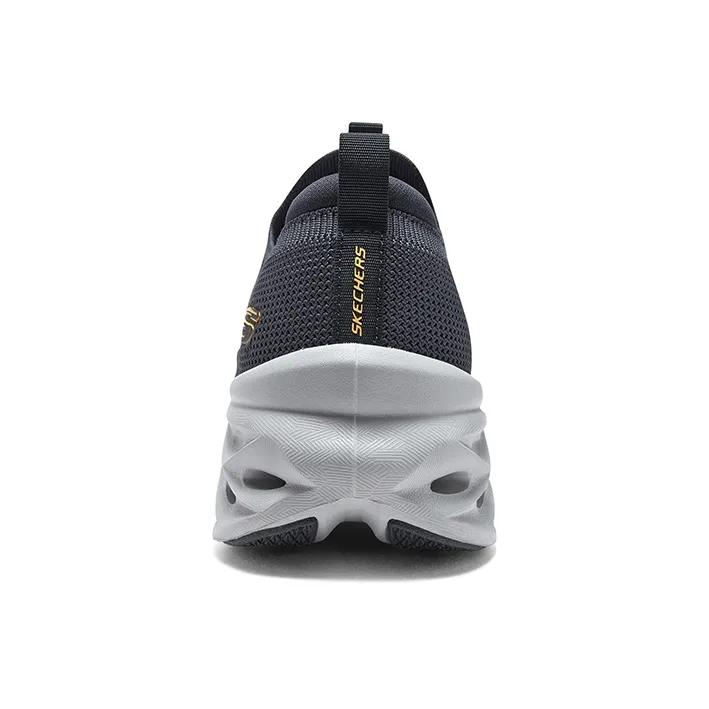 Skechers Glide Step Cushioned Wear-Resistant Lightweight Low-Top Casual Shoes Men's Dark Gray-4