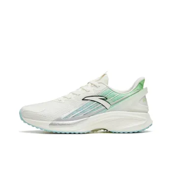 Anta A Grip Pro Anti Slip Wear Resistant Low Top Casual Running Shoes Men's White Green