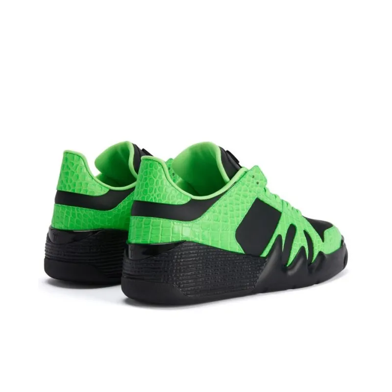 Giuseppe Zanotti Talon Skateboard Shoes Men Low-Top Green/Black-3