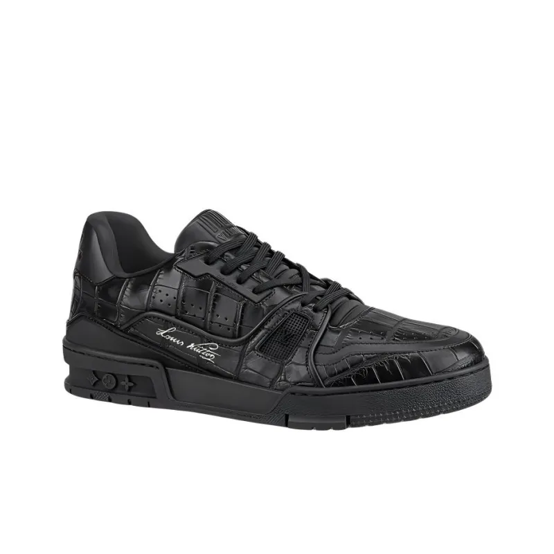 LOUIS VUITTON Lv Trainer Black Alligator-1