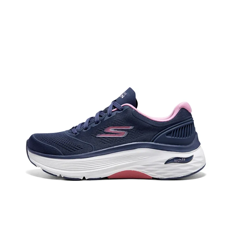 Skechers Max Cushioning Lightweight Low Top Running Shoes Women's Blue-0