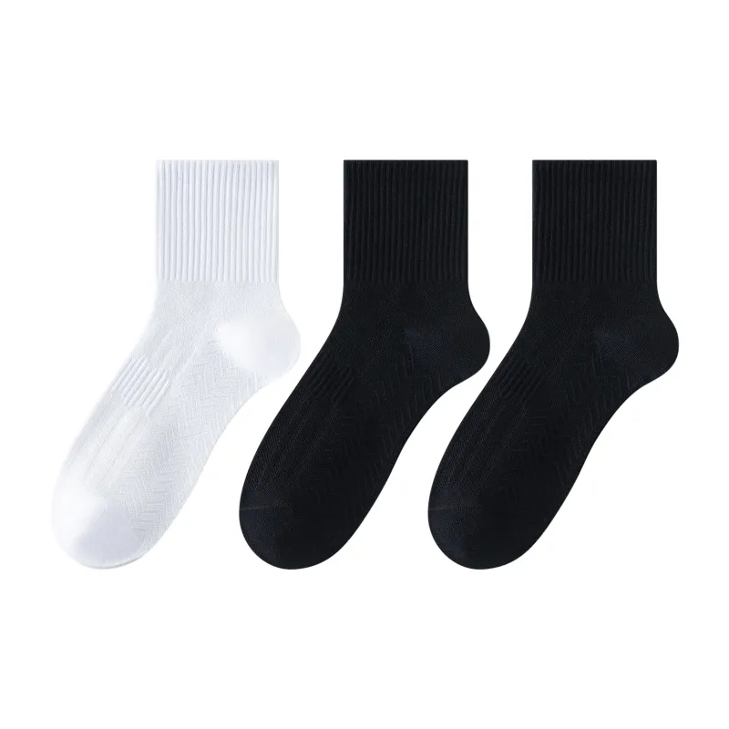 XXLLG Mid Calf Socks Men's 3 Pack-7