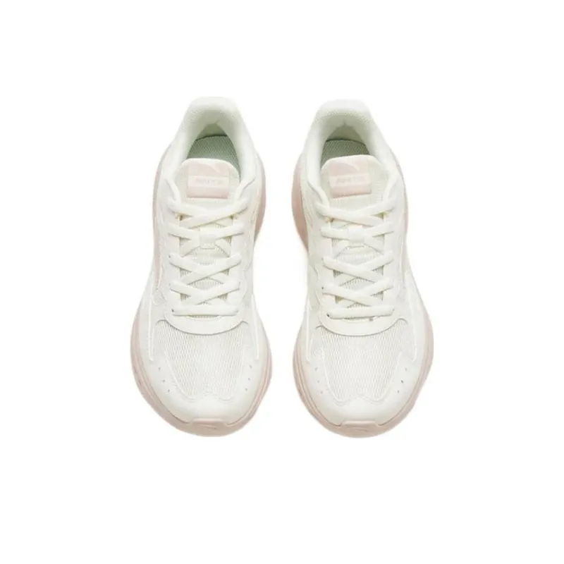 Anta Nebula Cushioning, Slip Resistant, And Abrasion Resistant Low Top Running Shoes Women's White Gray-3