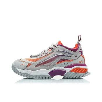 LiNing Aurora Skywalk BAD FIVE XGIRL Low Top Sports Casual Shoes Women's Microcrystalline Gray