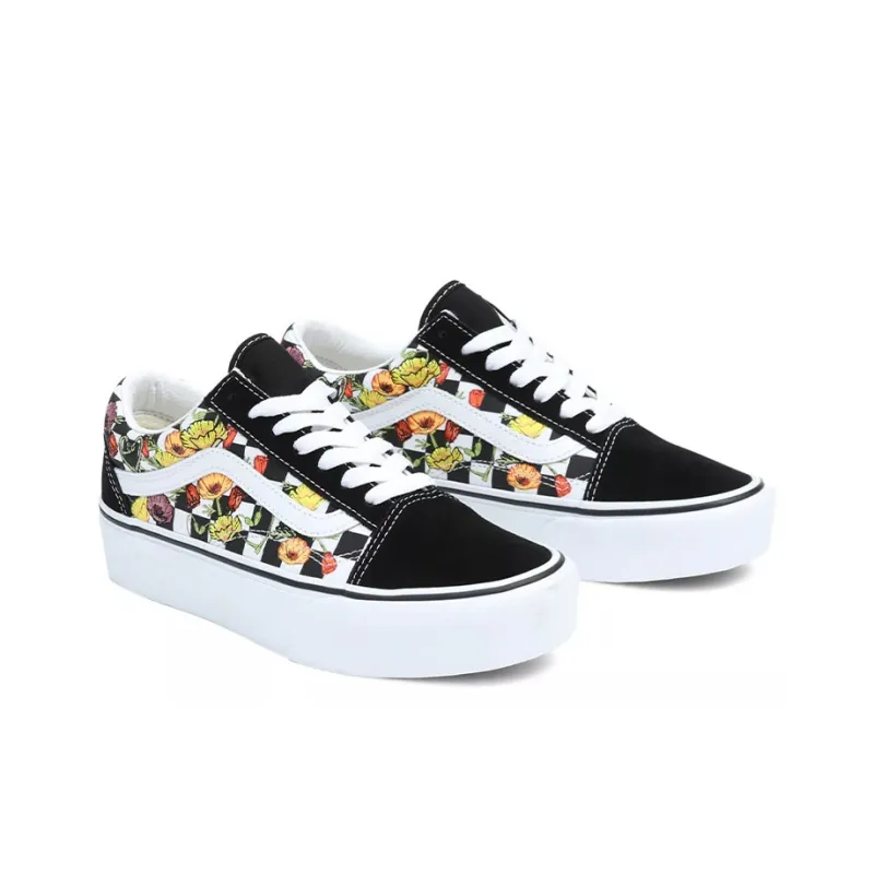 Old Skool Vans Platform 'Poppy Checkerboard'-2