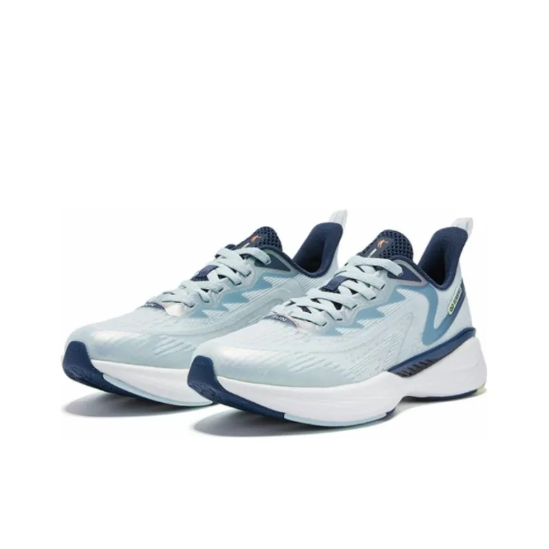 QIAODAN Flying Shadow Team1.0 Anti Slip Wear Resistant Low Top Long Distance Running Shoes Men's Blue-2