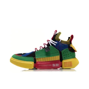 LiNing Essence ACE Anti Slip Wear Resistant Mid Top Vintage Basketball Shoes Men's Different Colored