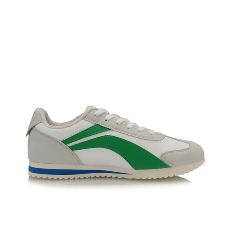 LiNing 3K Low-Top Casual Shoes Men's White Gray Green-1