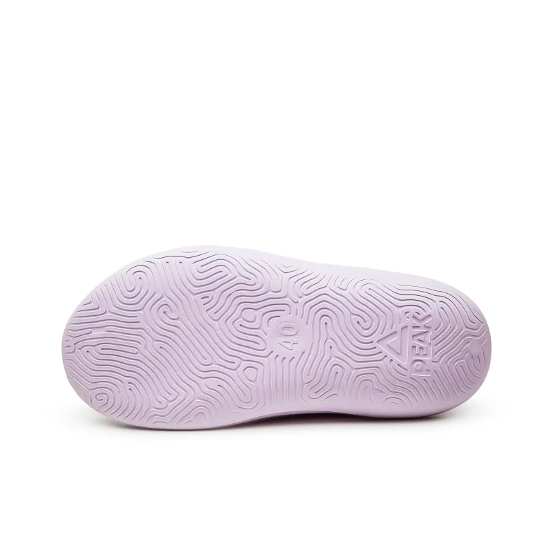 PEAK Very Small Fat Drag Slide Slippers Unisex Light Snow Purple-6