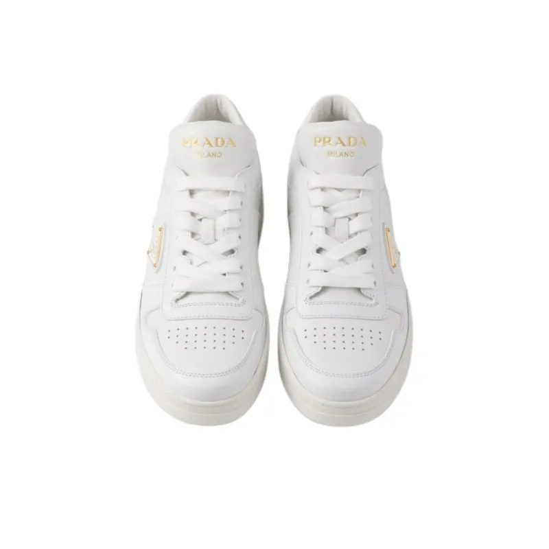 PRADA Downtown Low Top Skateboard Shoes Women's White-4