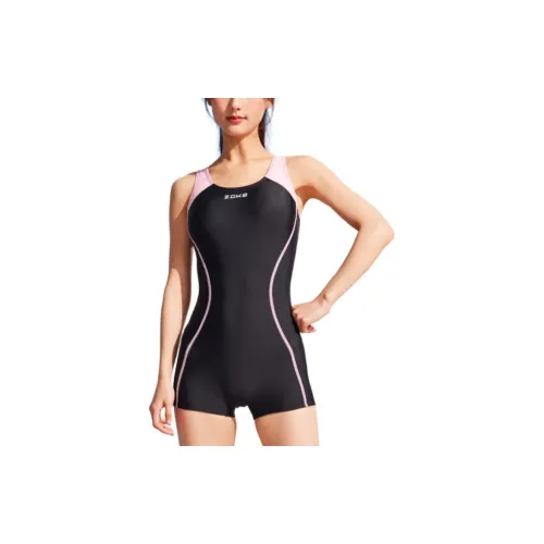 ZOKE One-Piece Swimsuits Women's Black/Light Pink