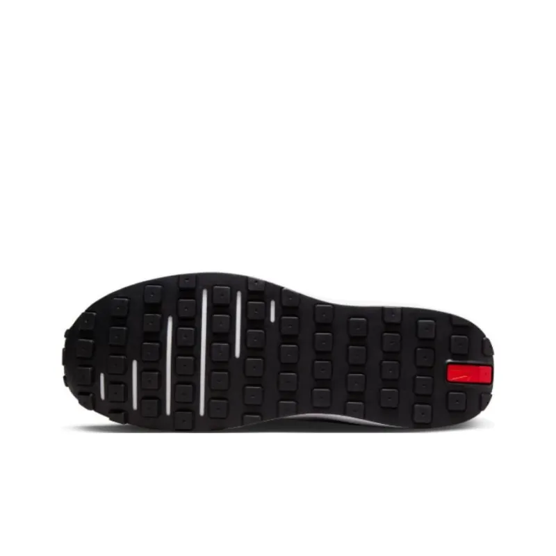Nike Waffle One Leather Black White-4