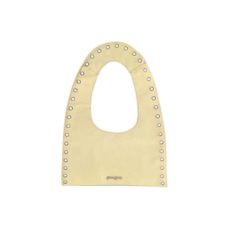 Gimaguas Canvas Blended Cotton Handbag Shoulder Bag Mini Women's Yellow-2
