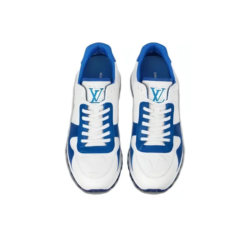 LOUIS VUITTON Lv Run Away Sneakers 'White Monogram With Blue EPI'-2