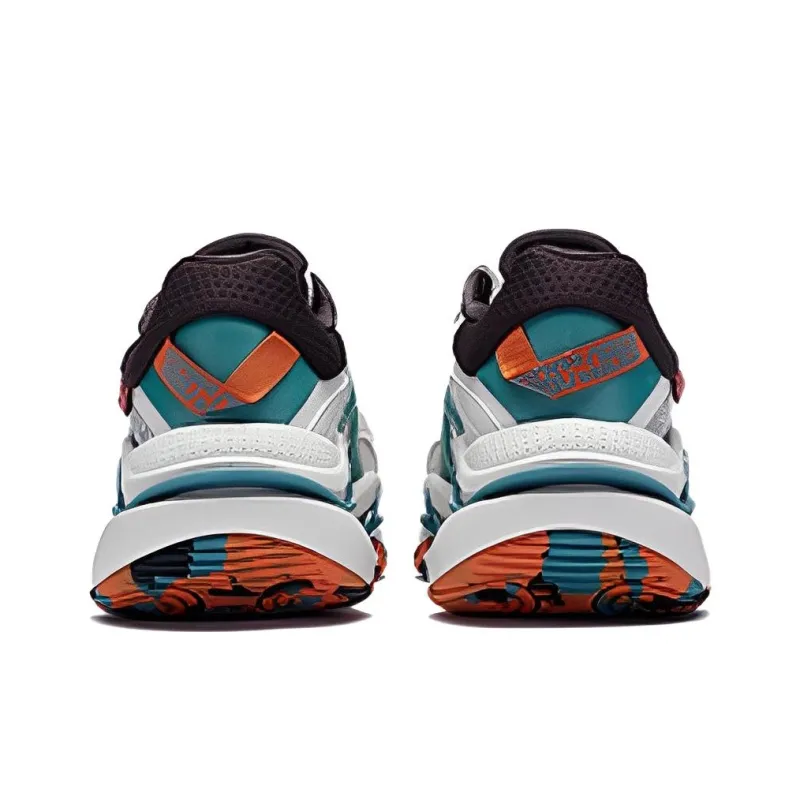 361° Vortex Cushioning Anti-Slip And Wear-Resistant Low-Top Running Shoes Men's White Cyan-2