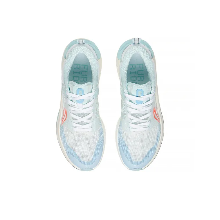 LiNing Furious Rider 6.0 Lightweight Coverage Low Top Running Shoes Women's White Blue-3