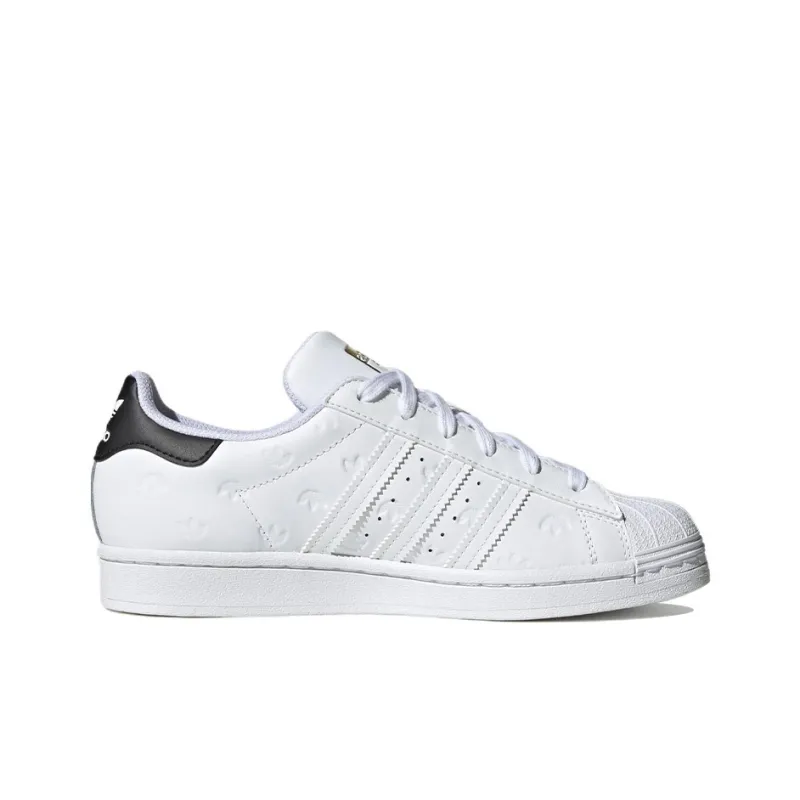 Adidas Women's Superstar 'Allover Debossed Trefoils White Black' Women's-1