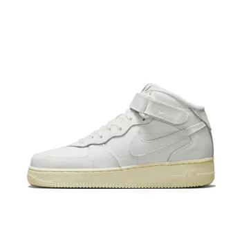Nike Air Force 1 Mid '07 Summit White Canvas Women's