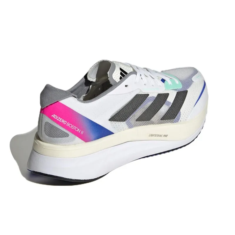 Adidas Adizero Boston 11 'White Lucid Blue Fuchsia'-3