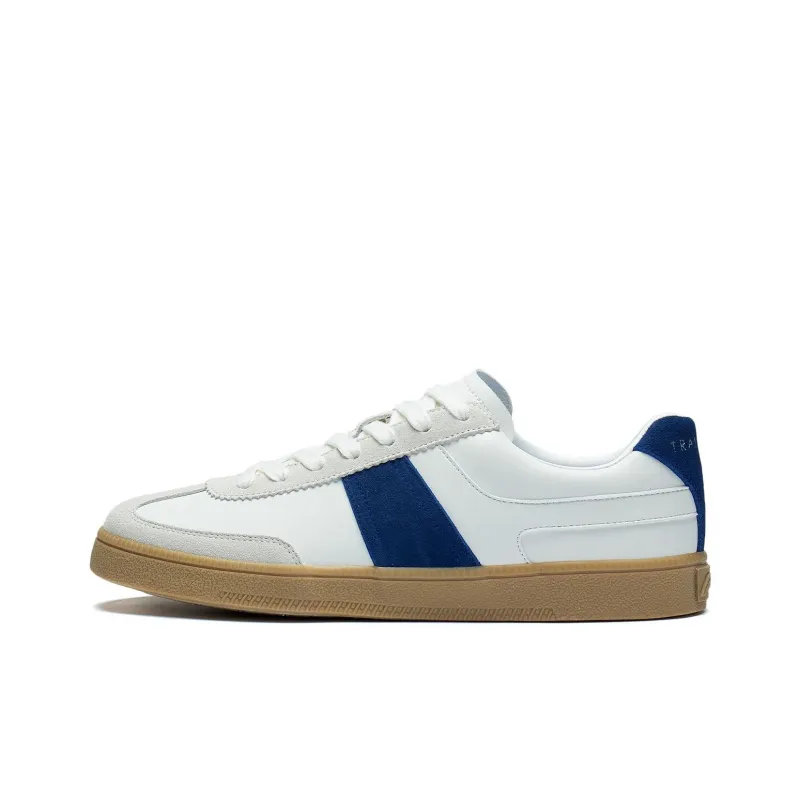 LiNing Cloud River 1.5 Anti-Slip Wear-Resistant Low-Top Skateboard Shoes White Blue-0