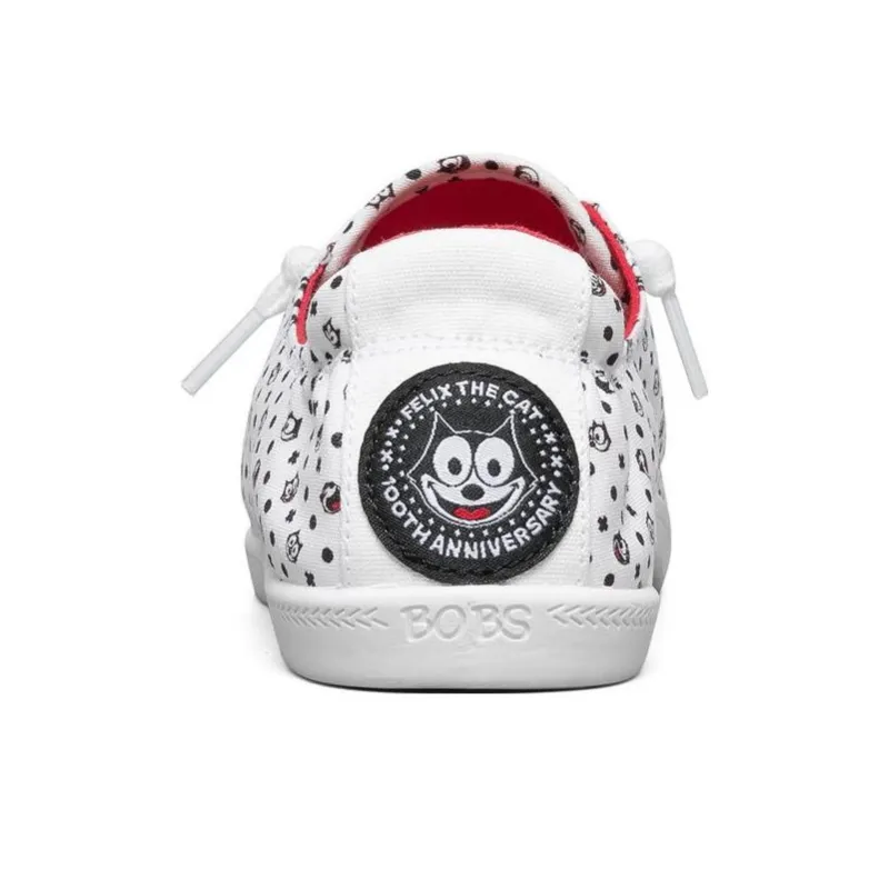 Skechers BEACH BINGO Anti-Slip Wear-Resistant Low-Top Skateboard Shoes Women's White Black-3